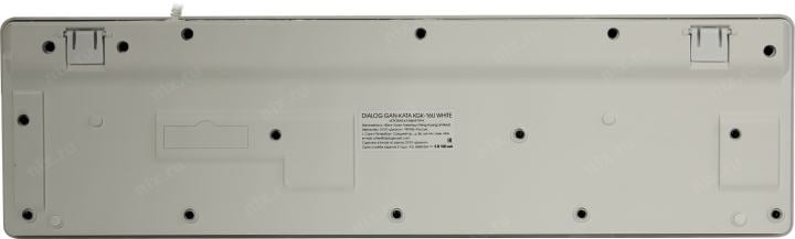 Клавиатура Dialog Gan-Kata KGK-16U <White>  <USB>  104КЛ,  подсветка клавиш