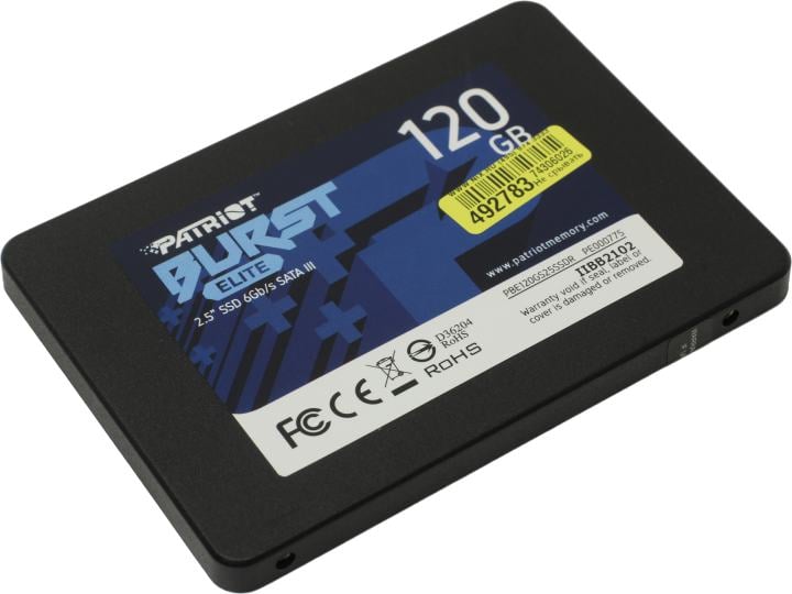 SSD Patriot Burst Elite PBE120GS25SSDR, 120GB, SATA III, 2.5"