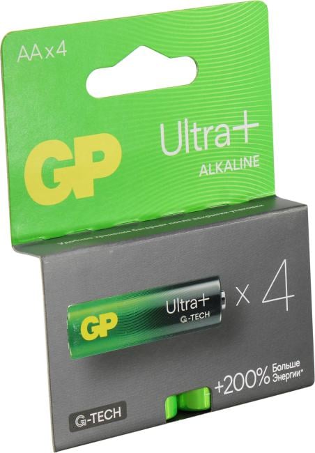 GP Ultra+ 15AUPA21-2CRSB4 (LR6) Size AA, щелочной (alkaline)  <уп. 4 шт>