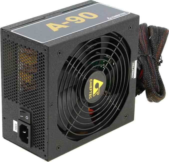 Блок питания Chieftec PSU GDP-650C 650W A-90 ATX2.3/EPS12V 230V CabMan RT 90%+ 14cm Fan Active PFC Fix:20+4, 8(4+4)p Mod:2x8(6+2)p,2x(SATAx3),3xMolex+Flop  