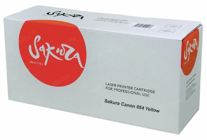 SACRG054Y Картридж SAKURA CRG054Y для Canon i-SENSYS LBP 621Cw/ 623Cdw, MF 641Cw/ 643Cdw/ 645Cx,  желтый, 1200 к.