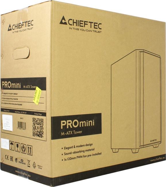 Minitower Chieftec  AZ-01B-OP  MicroATX  без БП