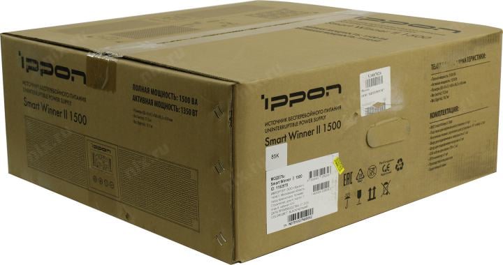 UPS 1500VA Ippon Smart Winner II 1500 LCD+ComPort+защита  телефонной  линии/RJ45+USB