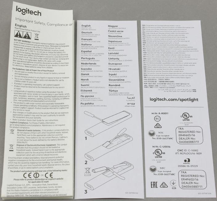 Logitech Spotlight Presentation Remote (RTL)  USB, Bluetooth <910-004861>