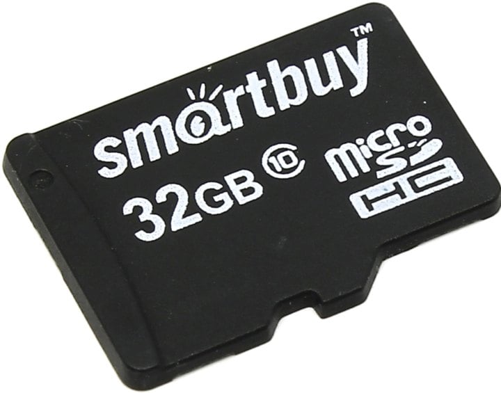Карта памяти Smartbuy SB32GBSDCL10-00, 32ГБ, microSDHC, Class 10