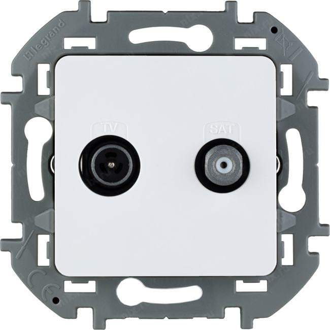 Legrand 673880 Розетка TV/SAT звезда  INSPIRIA белый (673880)