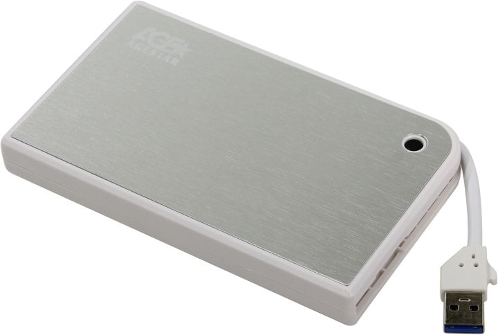 Внешний бокс AgeStar 3UB2A14-White, 2.5" SATA HDD, USB 3.0