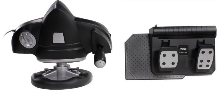 Руль Dialog GW-155VR, с педалями и рычагом КПП, USB