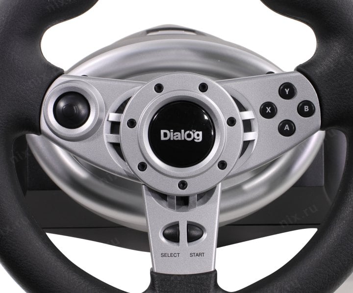 Руль Dialog GW-155VR CyberPilot Vibration USB  (Рулевое  колесо+педали+рычаг  перекл. скоростей,11кн.,мини-джойстик)