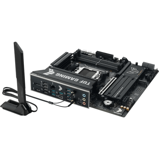 ASUS TUF GAMING B850M-PLUS WIFI7 (RTL) AM5 <B850> PCI-E HDMI+DP 2.5GbLAN+WiFi+BT  SATA MicroATX 4DDR5