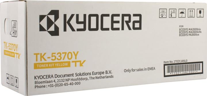 Тонер-картридж Kyocera TK-5370Y Yellow для  ECOSYS  MA3500/PA3500