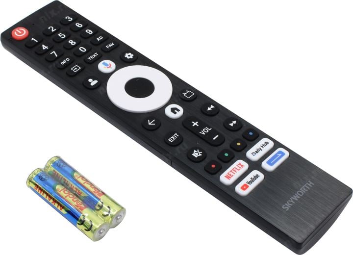 43"    QLED ЖК телевизор Skyworth 43Q67H (3840x2160, HDMI, LAN, WiFi, BT,  USB, DVB-T2, SmartTV)