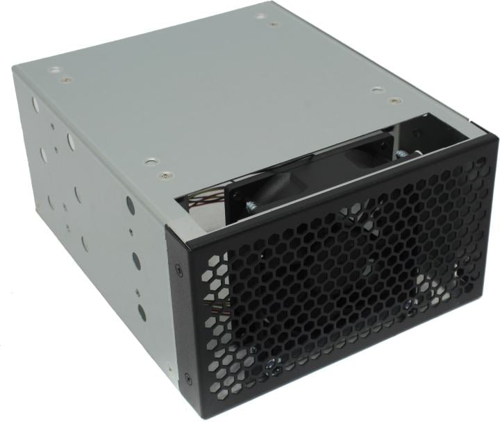 Procase 5T3-2T3-V3-FAN Переходник 2*5.25" в 3*3.5" с антивибрационным креплением, вентилятор PWM 4pin, 3600 rpm