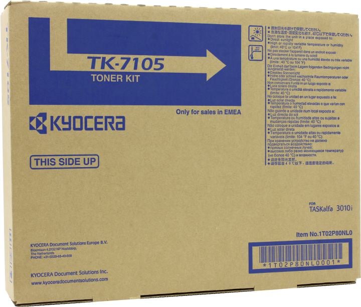 1T02P80NL0 Тонер-картридж Kyocera TK-7105 для TASKalfa 3010i черный (20 000 стр.)