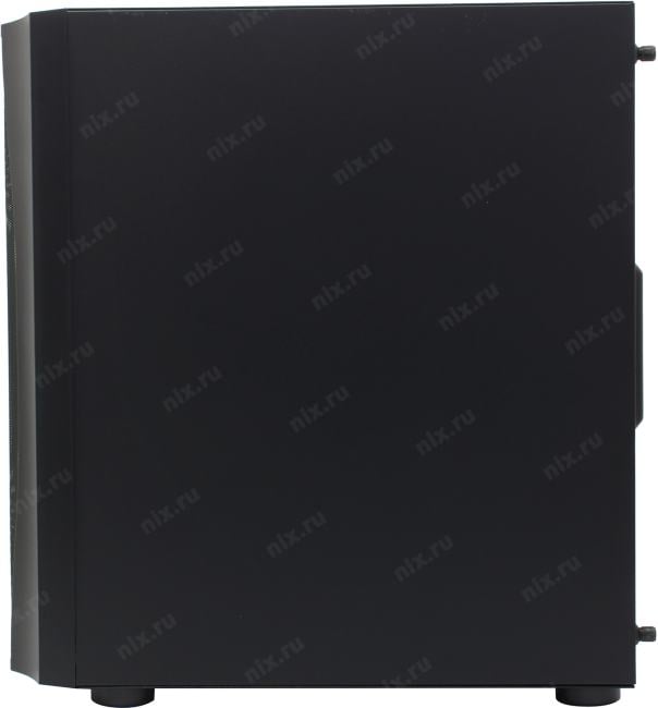 Minitower 1STPLAYER FIREBASE X3-M <X3-M-BK-4F1> Black MicroATX  без  БП