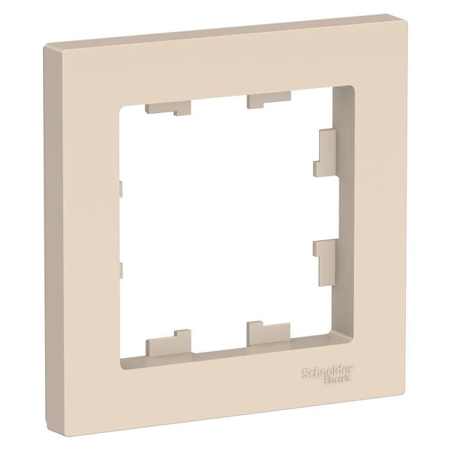 Рамка Schneider Electric ATN000201, накладная, 1 пост, ABS, бежевый