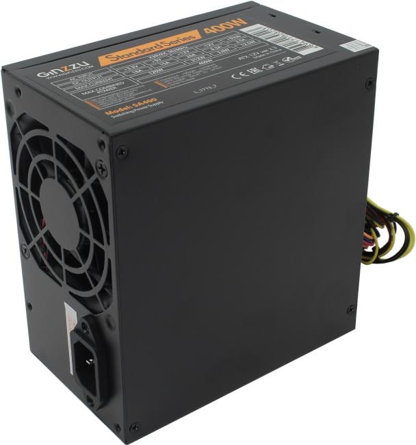 Блок питания Ginzzu SA400, ATX 400Вт, 20+4pin