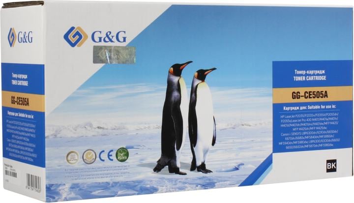 Картридж G&G GG-CE505A Black  для  HP  LaserJet P2035/2035N/2055D/2055DN/2055X