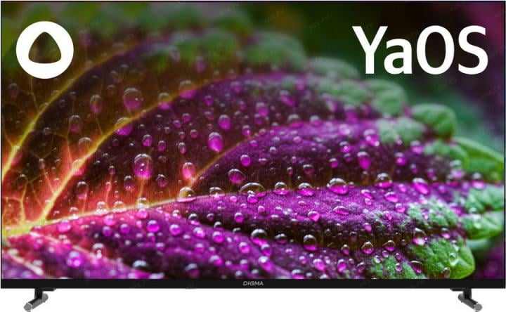 Телевизор LED Digma 40" DM-LED40SBB33 Яндекс.ТВ Frameless Metal черный FULL HD 60Hz DVB-T DVB-T2 DVB-C DVB-S  DVB-S2  USB