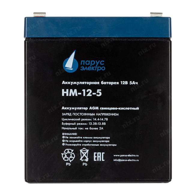 HM-12-5 cвинцово-кислотная аккумуляторная батарея 12 В  / 5 Ач