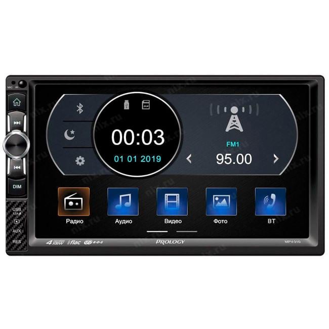 Prology <MPV-310> Автомагнитола  (2DIN, 7", 4x55W,  FM,  BT,  microSDXC, USB)