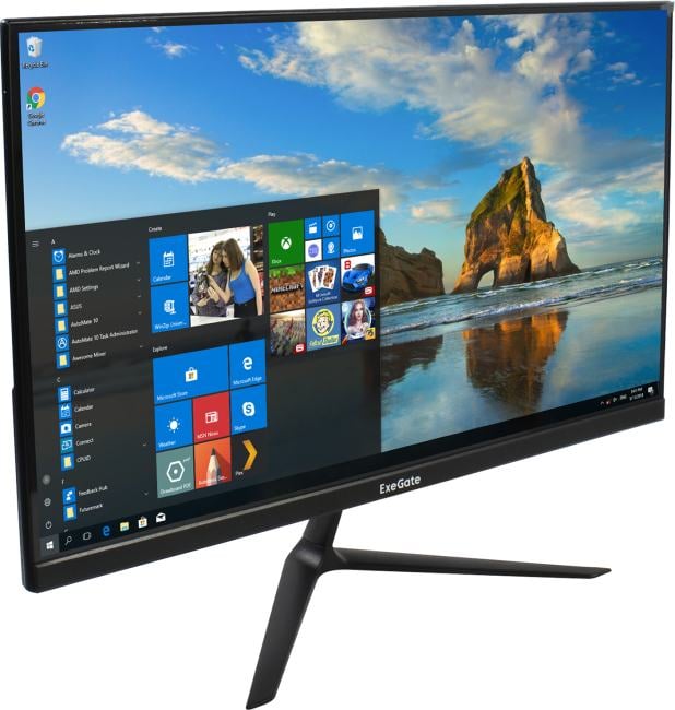 24.5" ЖК монитор ExeGate SmartView EH1500A (LCD, 1920x1080, D-Sub, HDMI,  DP)  <EX297308RUS>