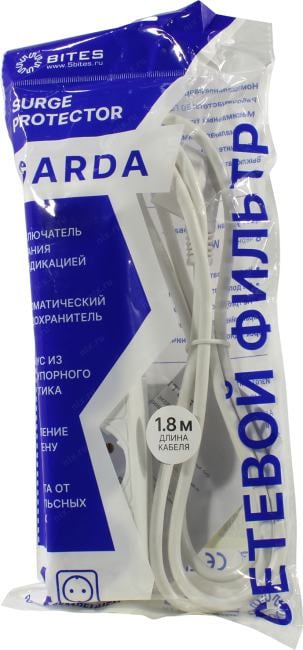 Сетевой фильтр 5bites <SP4W-518> White <1.8м> ( 4  розетки  )
