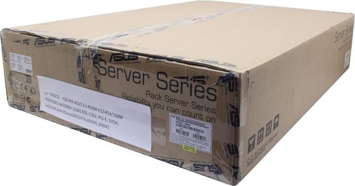 УЦЕНКА ASUS 1U RS300-E12-PS4/350W <90SF03A1-M00060> (LGA1700, C262, PCI-E,  SVGA,  2xGbLAN,4xHotSwapSAS/SATA,4DDR5,350W)