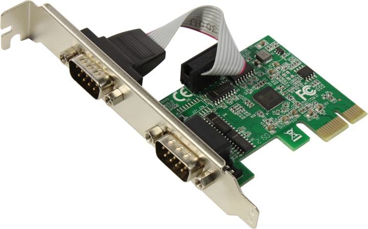 Интерфейсная плата KS-is KS-575, PCIe 2.0 x1, 2×RS-232