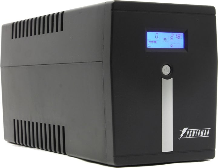 ИБП Powerman Smart Sine 1500, линейно-интерактивный, 1500ВА/1050Вт, LCD, 4 розетки