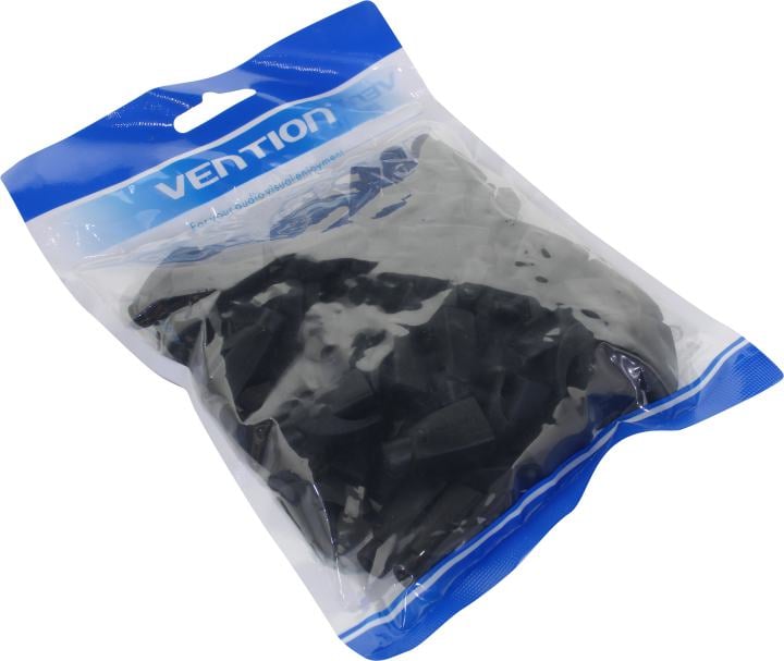 Vention <IODB0-50> Колпачок изолирующий для коннектора RJ-45 (уп-ка 50  шт,  чёрный)