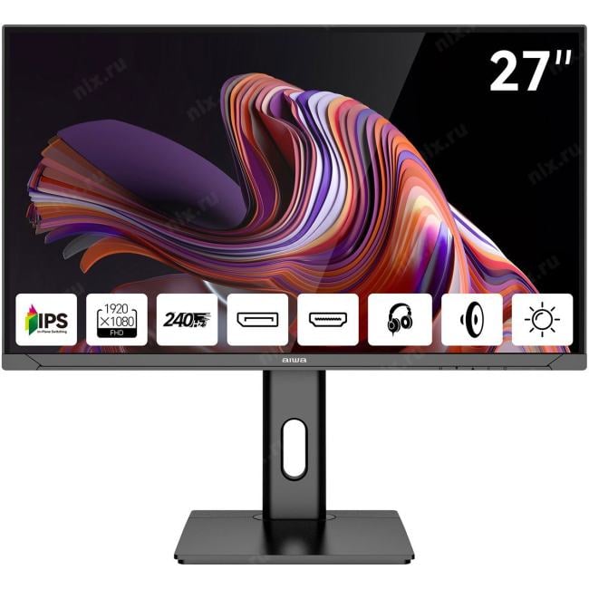 27"   ЖК монитор Aiwa MD2711 с поворотом  экрана  (LCD,  1920x1080, HDMI,