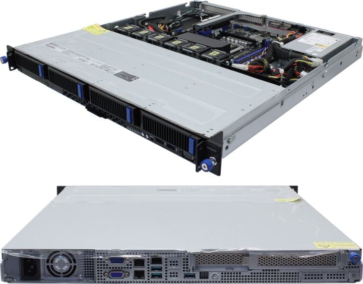 УЦЕНКА ASUS 1U RS300-E12-PS4/350W <90SF03A1-M00060> (LGA1700, C262, PCI-E,  SVGA,  2xGbLAN,4xHotSwapSAS/SATA,4DDR5,350W)