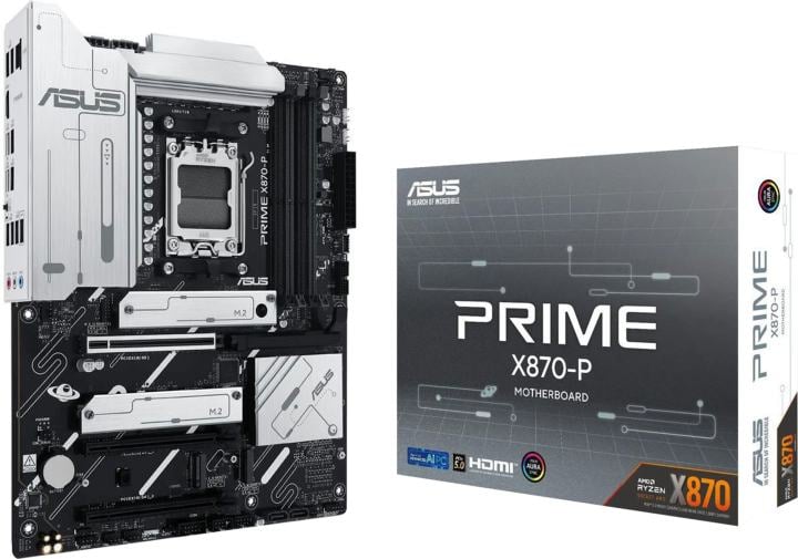 ASUS PRIME X870-P (RTL) AM5 <X870> 4xPCI-E HDMI 2.5GbLAN  SATA ATX 4DDR5