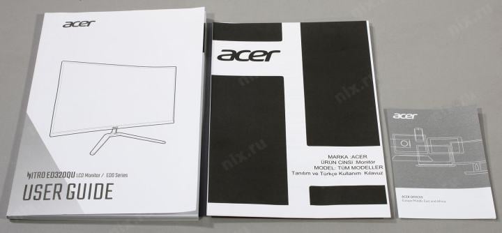 31.5" ЖК монитор Acer <UM.JE0CD.302> ED320QUS3bmiipx <Black> (Curved LCD, 2560х1440,  HDMI,  DP)