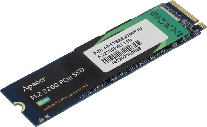 SSD Apacer AP1TBAS2280P4U-1, 1TB, M.2, PCIe Gen3x4 NVMe