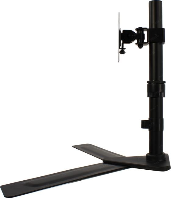 Настольная подставка Wize [WDS1-32] для одного монитора 14"-32", VESA 75x75, 100x100, макс. нагрузка 10 кг, наклон -30°/+30°, поворот -90°/+90°, вращение 360°, черн.