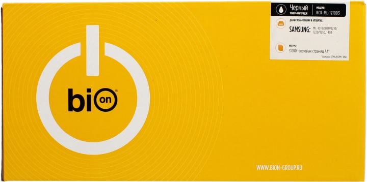 Bion ML-1210D3 Картридж для Samsung ML-1010/ML-1020M/ML-1210/ML-1220M/ML-1250/ML-1430 (2500  стр.), Черный