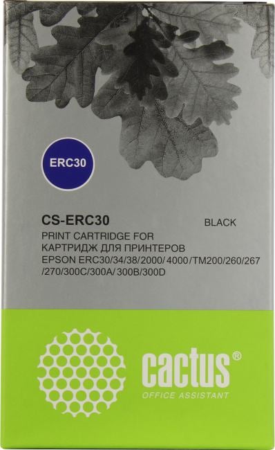 Картридж Cactus CS-ERC30  Black  для  Epson ERC30/34/38/2000/4000/300D