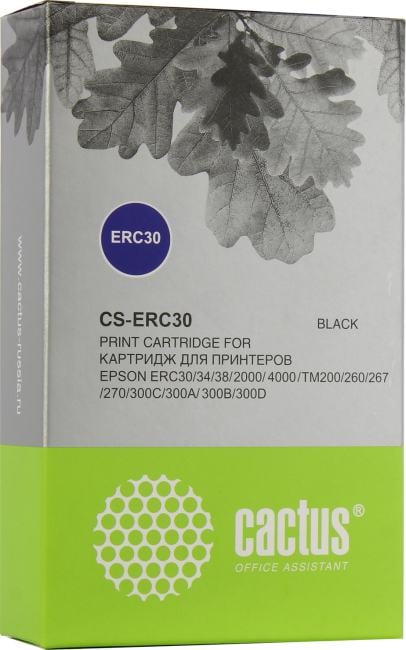 Картридж Cactus CS-ERC30  Black  для  Epson ERC30/34/38/2000/4000/300D