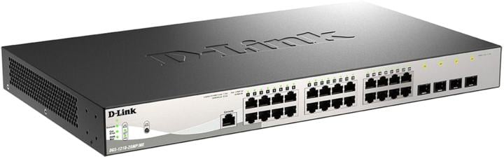 D-Link <DGS-1210-28MP/ME /B2A> Управляемый коммутатор (24UTP 1000Mbps  PoE + 4SFP)