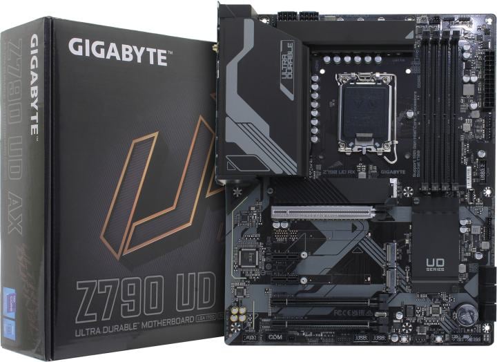 GIGABYTE Z790 UD AX rev1.x (RTL) LGA1700 <Z790> 3xPCI-E HDMI+DP  2.5GbLAN+WiFi  SATA  ATX 4DDR5