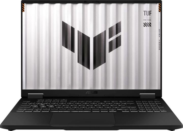 Ноутбук/ ASUS TUF F16 FX608JP-RV015 16"(1920x1200 (матовый, 165Hz) IPS)/Intel Core i5 13450HX(2.4Ghz)/16384Mb/1024PCISSDGb/noDVD/Ext:nVidia GeForce RTX 5070(8192Mb)/Cam/BT/WiFi/90WHr/war 1y/2.2kg/Jaeger Gray/DOS