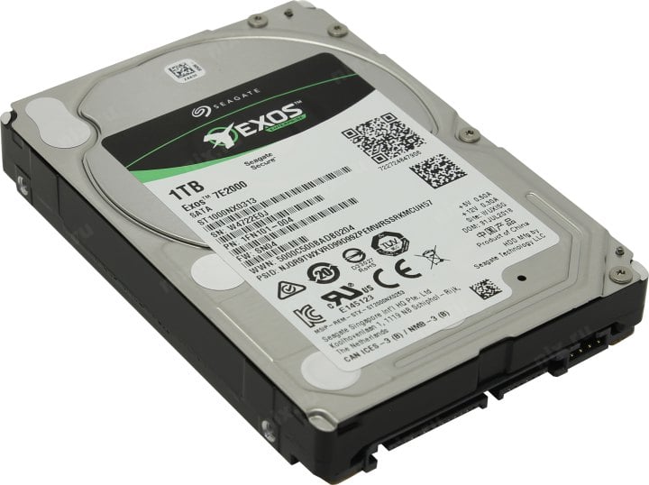 Жесткий диск/ HDD Seagate SATA 1TB 2.5"Exos 7E2000 7200 6Gb/s 128Mb (replacement ST1000NX0313, ST1000NM000A, MG04ACA100N, HUS722T1TALA604) 1 year warranty