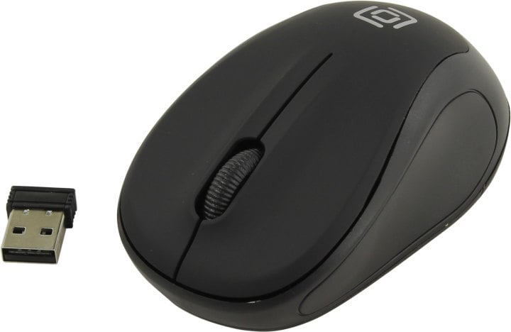 OKLICK Wireless Optical Mouse <665MW> <Black&Blue>  (RTL)  USB  3btn+Roll <1025132>