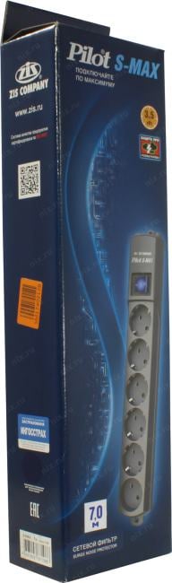 Сетевой фильтр ZIS Pilot S-Max <7м>  (6 розеток) <108>