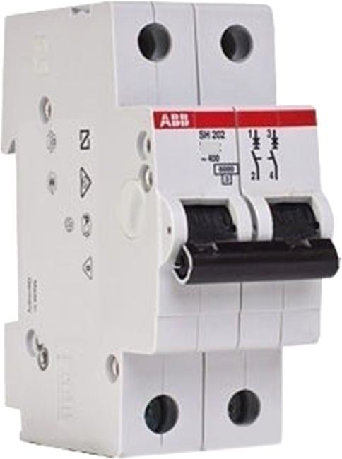 Выключатель ABB 2CDS252001R0254, 2P C 25А 6кА