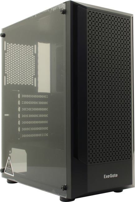 Miditower  ExeGate <EVO-8227> Black  ATX  500W  (24+4+6/8пин) <EX296352RUS>