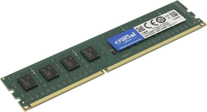 Оперативная память Crucial CT51264BD160B, 4GB DDR3L, PC-12800