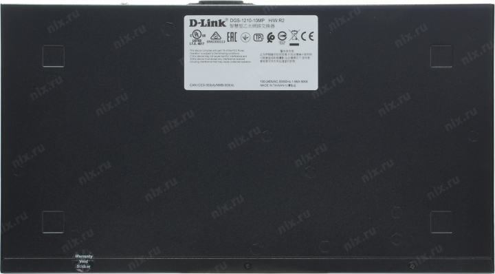 D-Link <DGS-1210-10MP /FL2A> Управляемый коммутатор (8UTP 1000Mbps  PoE + 2SFP)